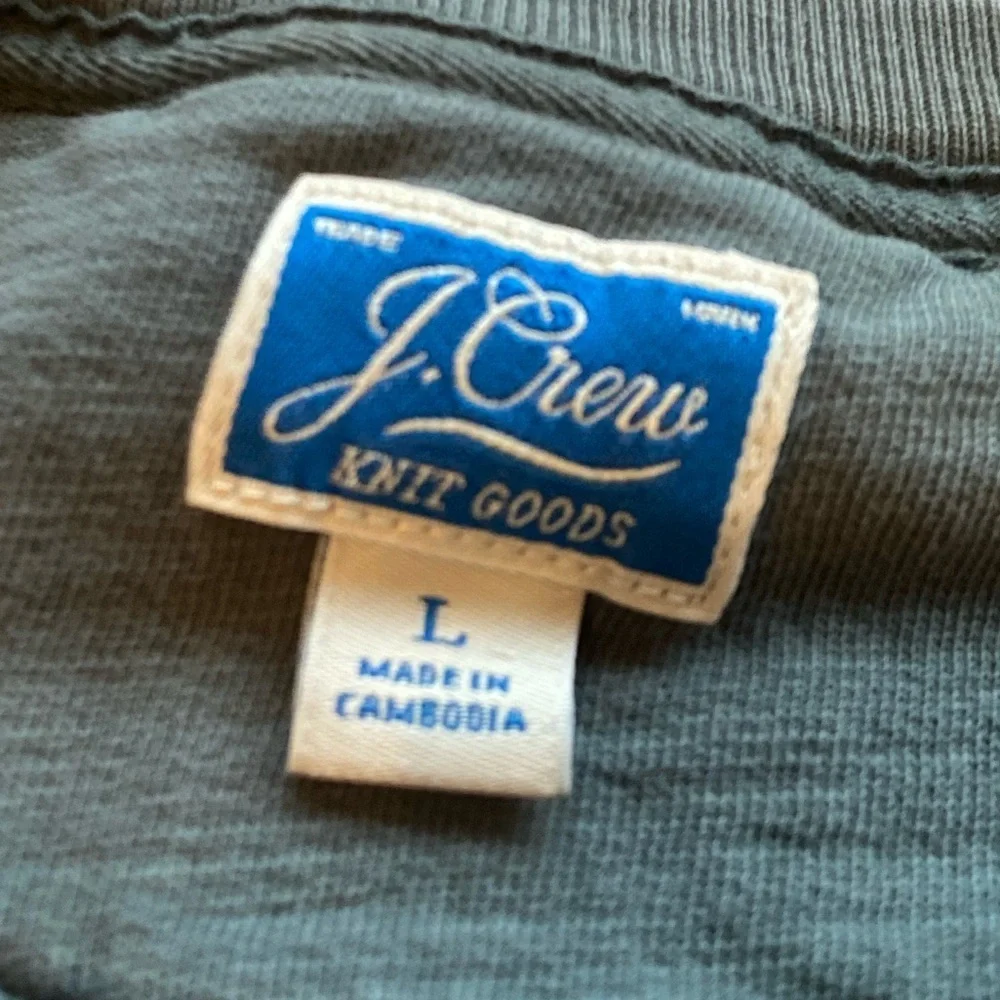 J. Crew Green Crewneck Pullover